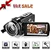 Produktbild Videokamera Camcorder, YUNDOO 1080P Video Camcorder Full HD 24MP, 3.0-Zoll-LCD-Bildschirm mit 270 Grad Drehbarem 16X-Digital Zoom Videokamera Zwei Batterie Enthalten (Videokamera)