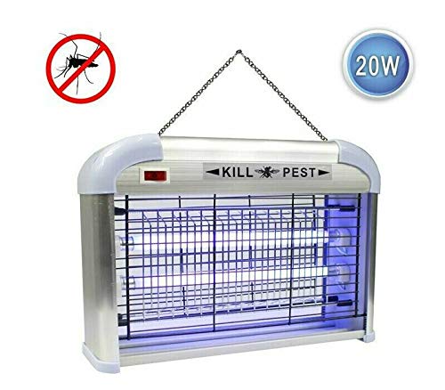 FLM ZANZARIERA ELETTRICA 20w AMMAZZA STERMINA INSETTI ZANZARE MOSCHE 2 NEWLAMPADE