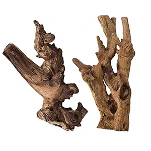 Tfwadmx Aquarium Natural Driftwood Decor Wood Branches Fish Tank Decoration Reptile Habitat Assorted Trunk Terrarium Ornament(2 Pcs)