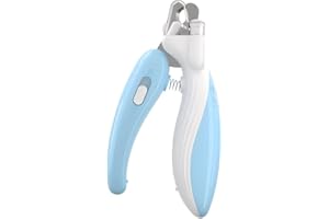 YXthognyx Cat Nail Clippers with Safety Guard - LED Lights (Blue), Suitable for Cats, Guinea Pigs, Rabbits, and Dogs