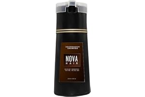 QIKAM Nova Hair Dye Shampoo, 200ML Nova Hair Instant Dye Shampoo, Long Lasting Hair Dying Shampoo, Nova Hair Color Shampoo for Gray Hair and Beard, for Men & Women