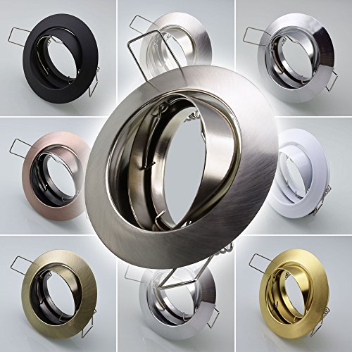 Einbaustrahler 104S-TP Einbaulampe Einbauleuchte Spot Einbauspot GU10 Chrom Einbauspot - 8