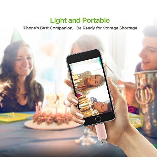 [Apple MFI Certified] OMARSÂ® Irisation USB Flash Drive 64GB with Lightning Connector Memory Expansion for Apple iPhone iPod iPad Computer Mac Laptop PC