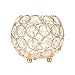 Produktbild Kerzen Leuchter Deko,Jaminy Kerzenleuchter Handmade Crystal Tea Licht Kerzenhalter/Kerzen Schirm für Hochzeit Esszimmer Restaurant Couchtisch Home Decoration (L)