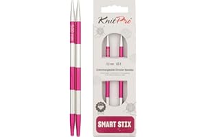 KnitPro Ferri da Maglia: circolari: intercambiabili:, Alluminio, Assortiti, 5 mm