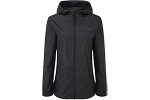 TOG24 Craven Womens Waterproof Packaway Rain Jacket with Bag, Full Length Zip and Adjustable Hood, Breathable, Windproof, Suitable for Hiking and Outdoors