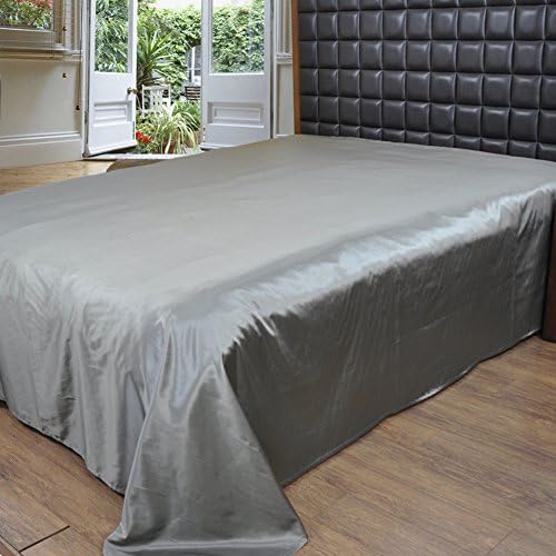 Silk Satin Bed sheet/Simple solid-colored sheets-A 180*220cm(71x87inch)