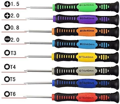 Cymuros 16 in 1 Precision Repair Opening Tool kit Screwdriver Set for iPhone, iPad, iPod, MacBook, Laptop, Android Smartphone (16in1)