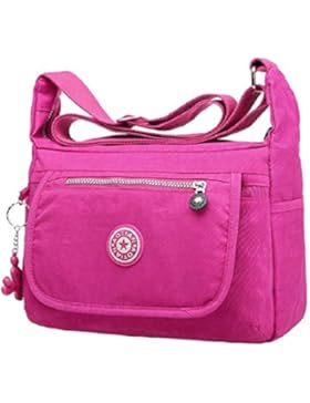 Culater Schultertaschen,Bunte Cool Freizeit Womens Mädchen Wasserdicht Nylon Bote Taschen