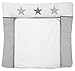 Schardt 136170000 3/713 Changing Mat with Removable Terry Towelling Cover and Appliqué Star Grey