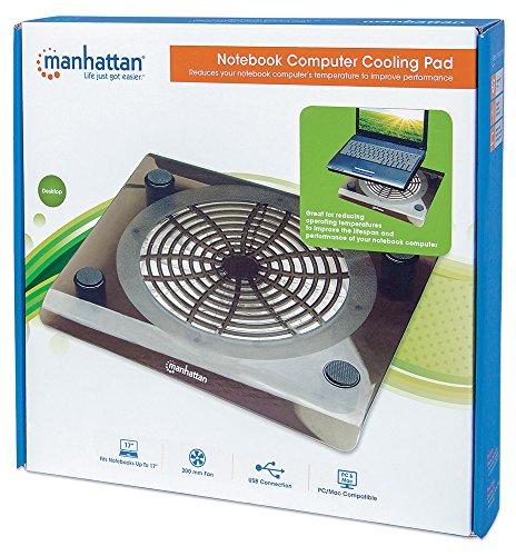 Manhattan Notebook Cooling Pad USB ein Lüfter 200 mm 703406 - 5