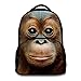 Produktbild Kinder Tiere Schultasche 6-16 Polyester 17 Zoll Notebook Rucksack (Affe)