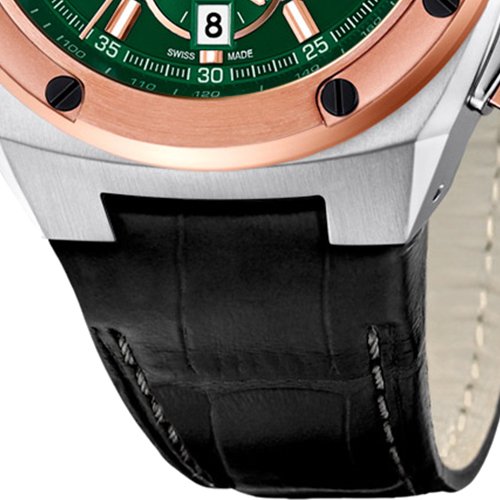 Jaguar Men's Watch Analogue Quartz Leather Black J809/2