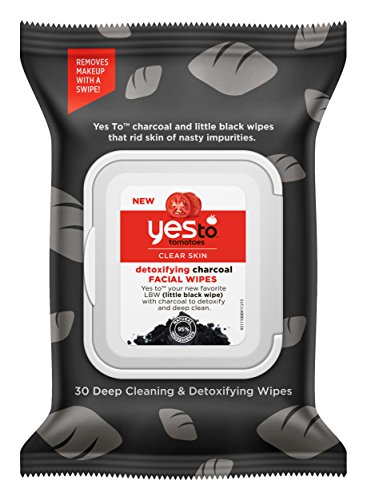 Yes To Tomatoes Clear Skin Detoxifying Charcoal Facial Wipes (30 Count)