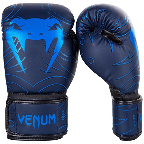 blue venum boxing gloves
