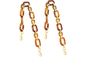 Dtoterul Catene per Borsa in Resina Acrilica 2 Pezzi Manici per Borse Catena per Borsa Catena per Borsa con Moschettoni Manici per Borse Fai da Te Borsa Tracolla a Catena Decorazioni per Borsa