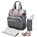 Produktbild Teamoy Universale Baby Wickelrucksack Reisetasche mit großem Wickelunterlage, Grau