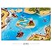 casa pura Double Sided Children's Play Mat | Pirate Island + Castle Design | 2 sizes available - 75x100cm