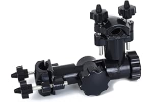 Liekadijiae Angelrutenhalter, Angelstuhl Zubehör, Multifunciones Schirmhalter, Schirmhalterung, für Fahrrad Kinderwagen Rad Angelstuhl (Schwarz)