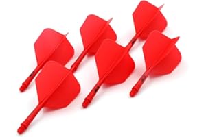 CUESOUL 6 Piezas Rost Eje de dardo Integrado y Plumas