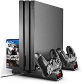 PS4 Pro ve Slim İ&ccedil;in Fanlı Dikey Soğutucu ve Kol Şarj Edici Organizat&ouml;r Stand TP4-882