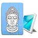 Produktbild Graphic4You Buddha-Kopf (Babyblau) Smart cover Hülle Dünn Tri-Fold Schlank Superleicht Ständer Cover Schutzhülle Tasche für Samsung Galaxy Tab E - 9.6" (T560/T561 Series)