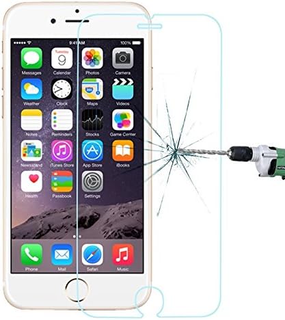Glass Screen Protector Film for iPhone 6/6S/+/6S 6 + (5.5 Inch) with Heavy Duty and High Transparency Tempered Glass with Rounded Edges, Ultra Slim (0.26 mm) 9H. Stainless Steel (Shatterproof) and Maximum Protection for your phone