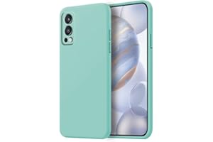 HONLEN Etui ochronne do OnePlus Nord 2 5G, 16.3 cm, płynny silikonowy pokrowiec z TPU, odporne na wstrząsy i zarysowania, ultracienkie, miękkie, silikonowe, jasnoniebieskie