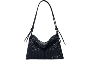 AiNinXun Evening Bags Women Rhinestone Clutch Bag Handbag Small Shoulder Bags Glitter Sparkly Bag Ladies Sequin Crossbody Bag Diamante Clutch Bag For Weddings Evening Prom Party