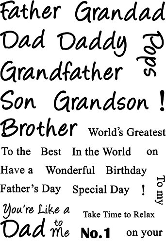 Card-ioCDCCSTSEN-04 Sentimens 2 Clear Stamp Set, Transparent