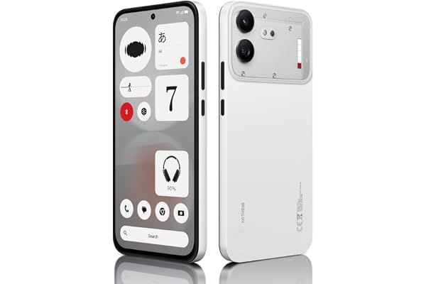 Nothing Phone (4b) 5G (White, 8GB RAM, 128GB Storage) | Snapdragon 6 Gen 4 Octa-Core Processor | 50MP + 8MP Dual Rear Camera