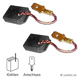 Hohe Standzeit (Lebensdauer) ULFATEC ® Kohlebürsten Motorkohlen METABO WEA 17-125 QUICK , WEBA 17-125 QUICK - 6x12,5x15mm (2204)