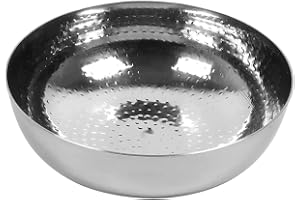 KC Sandwich Bottom Heavy Guage Stainless Steel Hammered Tasla, Without Handle Kadhai Cookware(2500 ML)
