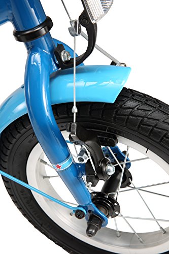 BIKESTAR® Premium Kinderfahrrad für sichere und sorgenfreie Spielfreude ab 3 Jahren ★ 12er Modern Edition ★ Blau & Rot - 8