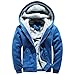 Produktbild JYJM 2018 Windbreaker Männer Hoodie Winter Warme Fleece Reißverschluss Pullover Jacke Outwear Mantel Tops Blusen Herren Lange Mantel Trenchcoat Übergangsjacke Faux Wollmantel Parka Coat Outwear
