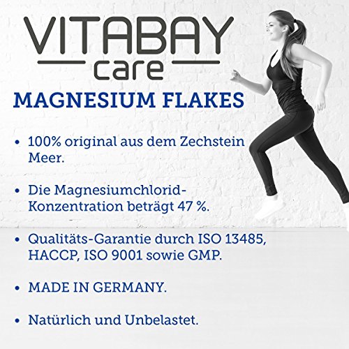 Original Zechstein Magnesium Flakes – Magnesiumchlorid – dermatologisch klinisch getestet (1000 g) - 2