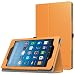 Produktbild MoKo Hülle für All-New Amazon Fire HD 8 Tablet (7th Generation - 2017 Modell) - Kunstleder Ständer Schutzhülle Smart Cover mit Stift-Schleife für das neue Fire HD 8, Orange