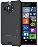 TUDIA Ultra Slim Full-Matte ARCH TPU Bumper Protective Case for Microsoft Lumia 950 XL (Black)