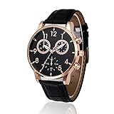 IG-Invictus Armbanduhr aus Quarz-Armbanduhr im Retro-Design-Lederarmband