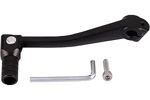 GOOFIT Noir CNC Alliage D'aluminium Leviers Sélecteurs De Vitesse Déplaceur De Pied Pliable Remplacement pour XR50 CRF50 XR CRF 50cc 70cc 90cc 110cc 125cc CRF70 XR50 XR70 Dirt Pit Bike