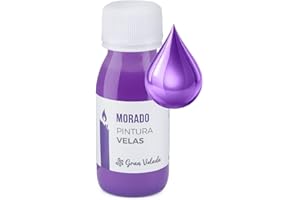 Gran Velada - Pintura Morada para Velas 60ml | Pintura para Velas Artesanales | Colorante para Velas