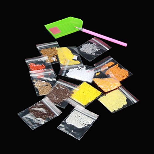 BZLine® 5D Diamant Stickerei Strass eingefügt DIY Malerei Kreuzstich Strass Raum Dekoration, 30X30cm (A) - 7