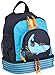 Produktbild Lässig Mini Backpack Kinderrucksack Kindergartentasche, Brotdosenfach unten, Shark ocean blau