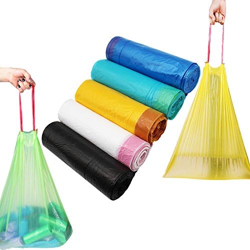 Bin Trash Bags 30L Bin Liners Waste Garbage Bags Rubbish 75Liners,Colorful