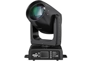 BETOPPER 150W Moving Head DJ Lights with Beam 12 GOBO 12 Colors 1 Prism Plate DMX Sound Activated Stage Light for DJ Party Bar Wedding Stage Lighting,1 Piece [Energy Class A++]