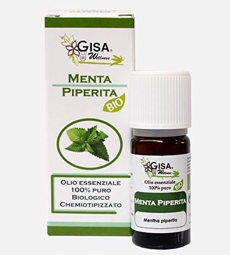 Peppermint, Organic Essential Oil, 100% Pure and Natural, [10ml], Food Grade, for Aromatherapy, Massages, Relaxation, Personal Care, Natural Anti-inflammatory, Refreshing, Against Nausea