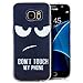 Produktbild Saxonia Samsung Galaxy S7 Hülle Silikon Case Schutzhülle Ultra Slim Back Cover mit Motiv Dont Touch My Phone