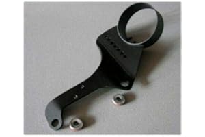 GZM Support pour repositionnement latéral du Compteur - pour Harley Davidson Sportster 883 1200 04-UP XL 883 N Iron Nightster Forty Eight 48 Seventy Two 72 - Noir