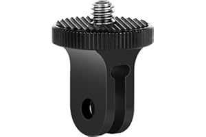 HSU Adaptateur en Aluminium 1/4" Caméra Adaptateur de Montage pour Caméra Insta360 One X2 X3 X4 et Autres Caméras d'action (1 Pièces)