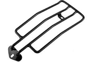 Keenso Porte-Bagage Arrière, Transporteur de Moto Support Arrière de Bagage Étagère pour Siège de Moto XL883 / 1200 Universel (Black)